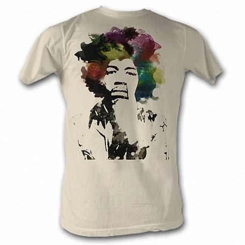 Jimi Hendrix Water Color Green T-Shirt