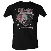 Killer Klowns from Outer Space Ice Cream Black T-Shirt