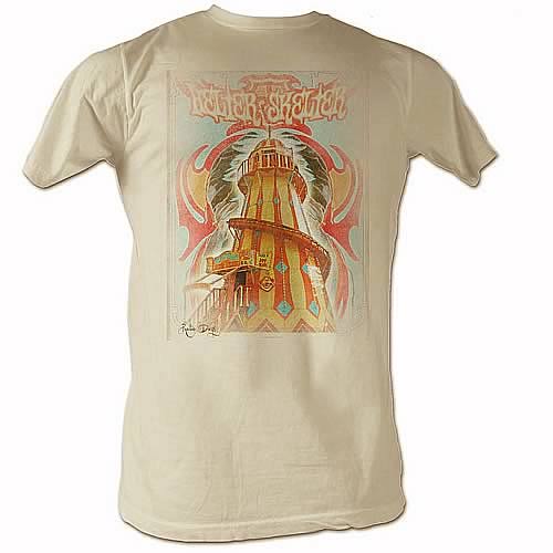 Beatles Helter Skelter Lighthouse Tan T-Shirt