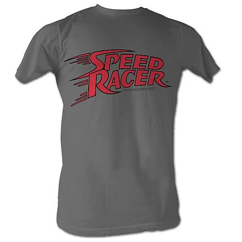 It's the Speed Racer logo on a t-shirt! Is there another selling point that's missing? If you need any more convincing to buy this awesome Speed Racer Logo Charcoal T-Shirt, then there's not much that can be said for you. It's a pretty regular charcoal-colored shirt with the classic signature Speed Racer logo in red on the front. Elegant in its simplicity. Refined, even. Buy yours today!