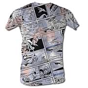 Speed Racer Comic Collage White T-Shirt