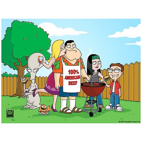 American Dad BBQ Giclee