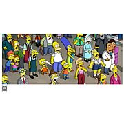 Simpsons Movie Crowd Aghast Unframed Paper Giclee