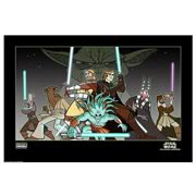Star Wars Clone Wars Light of the Jedi Paper Giclee Print