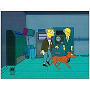 Simpsons Dog of Death Animation Cel