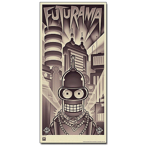 Futurama Bender's Big Score Lithograph