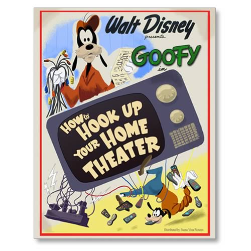 Disney How To Hook Up Your Home Theater Giclee Print