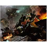 Halo Boarding Framed Canvas Giclee Print