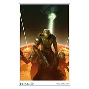 Halo Reach Fall of Reach Paper Giclee Print