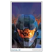 Halo Reach Evolutions Blue Paper Giclee Print