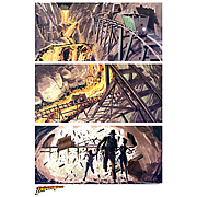 Indiana Jones Fleeing Pankot Palace Giclee Print