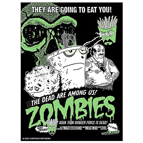Aqua Teen Hunger Force Zombies Silkscreen Print