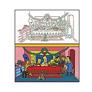 The Simpsons Grift of the Magi Hand Painted Cel