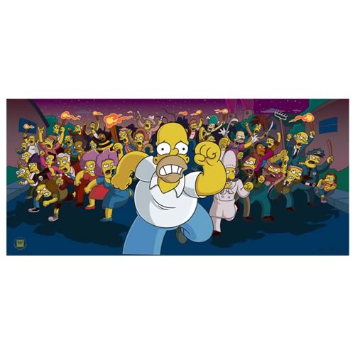 Simpsons Movie Run Homer Run Paper Giclee