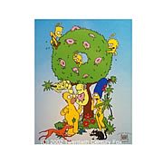 The Simpsons Garden Of Springfield Limited Edition Sericel Picture