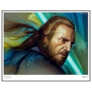 Star Wars Qui-Gon Paper Giclee Print