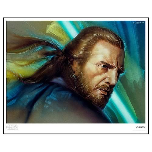 Star Wars Qui-Gon Paper Giclee Print
