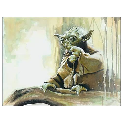 Star Wars Yoda Size Matters Not Paper Giclee Print