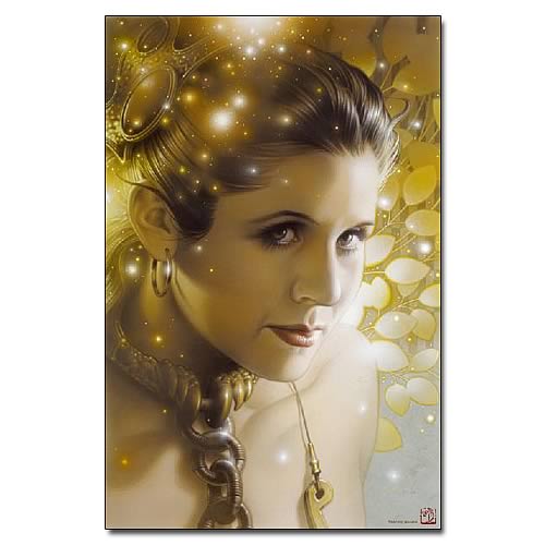 Star Wars Lovely Leia Paper Giclee Print