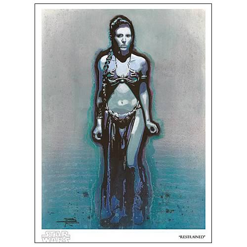 Star Wars Princess Leia Restrained Paper Giclee Print