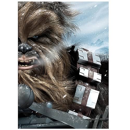 Star Wars Chewbacca Hoth Encounter Paper Giclee