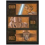 Star Wars Clone Wars The Good Bad and Ugly Giclee Print