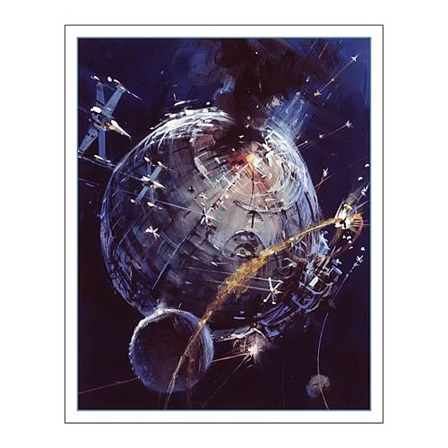 Star Wars Death Star Battle Fine Art Lithograph