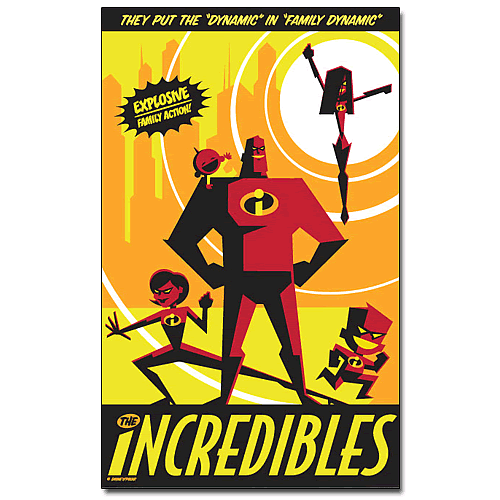 Incredibles Paper Giclee Print
