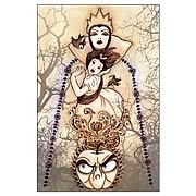 Disney Underground Snow White Flight From Forest Print