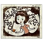 Snow White Beware of Free Food Canvas Giclee Print