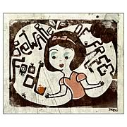 Snow White Beware of Free Food Paper Giclee Print