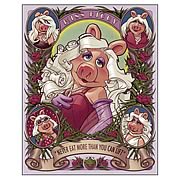 Muppets Deco Miss Piggy Canvas Giclee Print Muppets Deco Miss Piggy Canvas Giclee Print