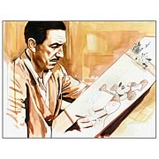 Walt Disney Master at Work Canvas Giclee Print