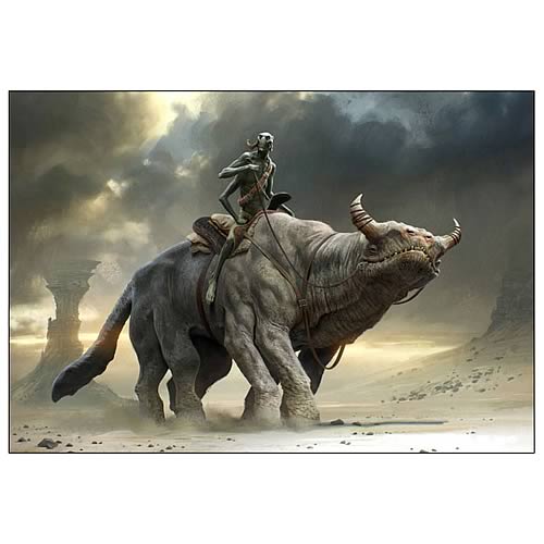 John Carter Thoat Concept Art Canvas Giclee Print