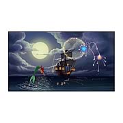 Little Mermaid In Pursuit of Her Dreams Canvas Giclee Print