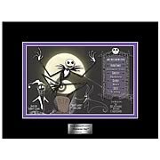 Artwork > Nightmare Before Christmas - Its the Pumpkin King!    Eye-popping color and detail.    Keep the fantasy alive!       This stunning character key from  The Nightmare Before Christmas  spotlights the Pumpkin King himself-- Jack Skellington!  In eye-popping color and marvelous detail, it measures 6-inches tall x 8-inches wide, and is limited to just 1,000 pieces.  Its also individually numbered and includes a certificate of authenticity. Make this striking work a part of your Halloweentown as you keep the fantasy alive!      An old-time, traditional animators term, a key is a thumbnail of a character or a background element with color reference. Character keys are composed of a cel layer floated over a lithographic background. The cel presents a color rendition of the character, while the background features sketches and color reference.: Sizes 