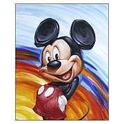 Disney Underground Rainbow Mickey Paper Giclee Print