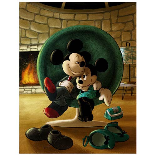 Mickey Mouse And Minnie Mouse Date Night Paper Giclee Print ACME 