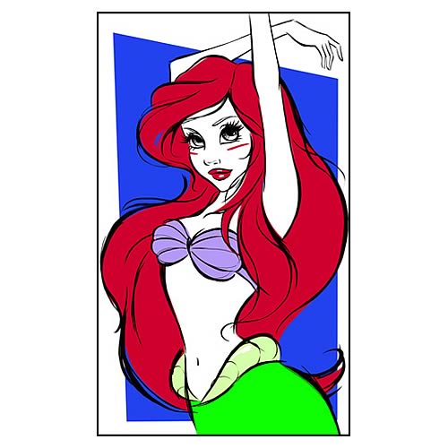 Disney Underground Pop Little Mermaid Paper Giclee Print