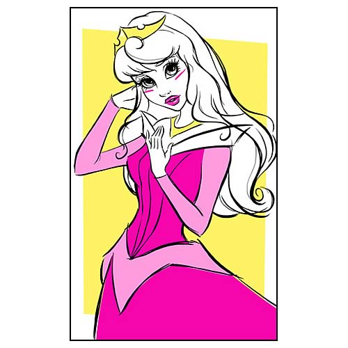 Disney Underground Pop Sleeping Beauty Paper Giclee Print