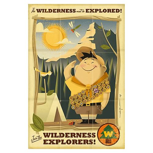 Disney-Pixar Up Wilderness Must Be Explored Giclee Print