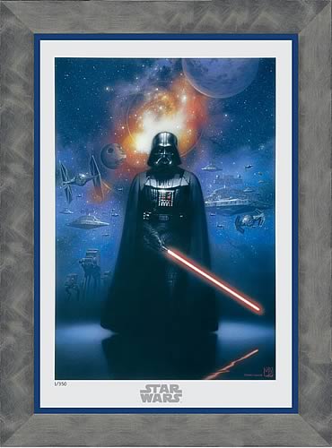 Darth Vader Framed Paper Giclée Print