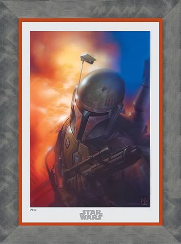 Boba Fett Framed Paper Gicl�e Print