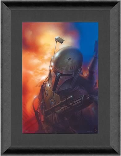 Boba Fett Framed Canvas Giclée Print