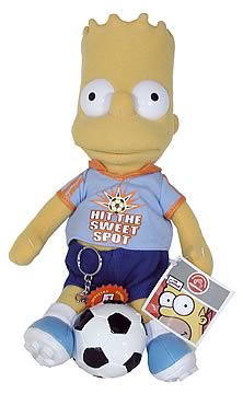 Bart Simpson Soccer Plush