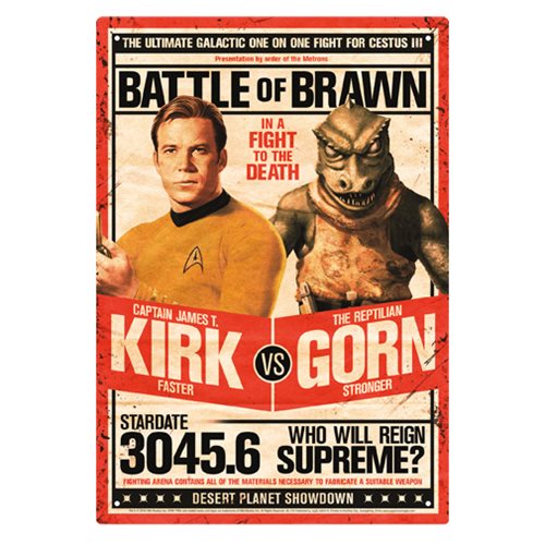 Star Trek Kirk vs. Gorn Tin Sign