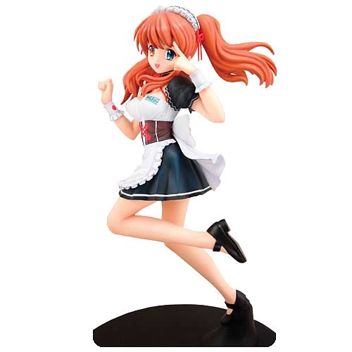 Melancholy Asahina Mikiru in Waitress Outfit (Black) Statue