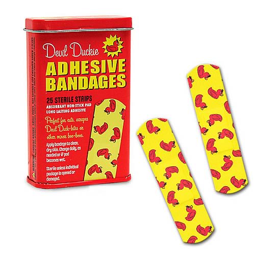 Devil Duckie Adhesive Bandages