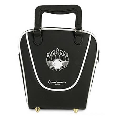Black Mini  Bowling Bag Purse