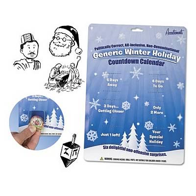 Generic Winter Holiday Countdown Calendar